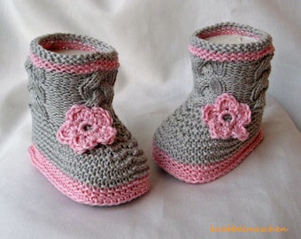 Babyschuhe, Babystiefel,gestrickt