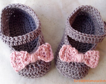 Babyschuhe, Babyballerina, gehäkelt