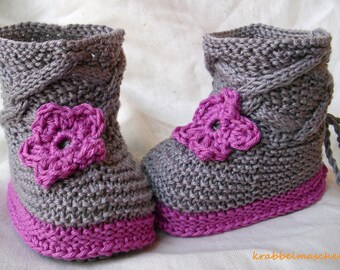 Babyschuhe, Babystiefel,gestrickt