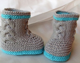 Babyschuhe, Babystiefel,gestrickt