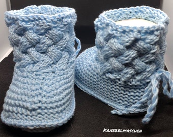 Babystiefel,gestrickt, Babyschuhe