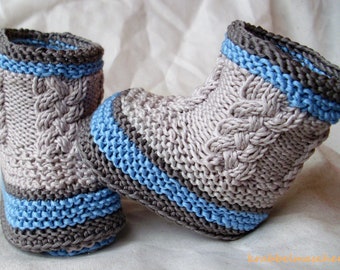 Babyschuhe, Babystiefel,gestrickt