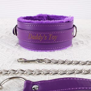 Custom Collar and Leash Set,  Bondage Collar, Pet Play,  Leash Chain,Choker Collar for Women