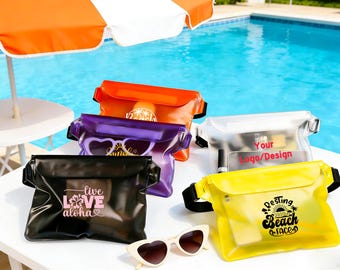 Riñonera impermeable personalizada, bolsa seca para piscina, bolsa impermeable, bolsa de playa para viajes, regalo para damas de honor, despedida de soltera, se aceptan logotipos personalizados