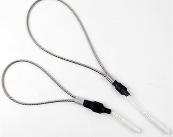 Adjustable Conductive Loop Steel Wire with Cable Monopolar E-Stim TENS Electrodes DIY Unit electrosex electrodes