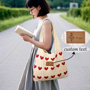 Herz Tasche, Gehäkelte Schultertasche, Gehäkelte Herz Tasche, Handgemachte Schultertasche, Tasche häkeln, Strandtasche, Oma Quadrat Gehäkelte Geldbörse, Geschenk für Sie