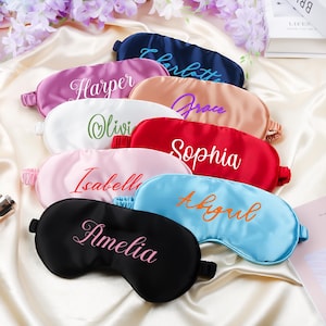 Personalized Sleep Eye Mask,Custom Silky Satin Sleep Masks,Bridesmaid Gift,Bachelorette Party Gift,Bridal Party Gift,Teacher&#39;s Day Gift