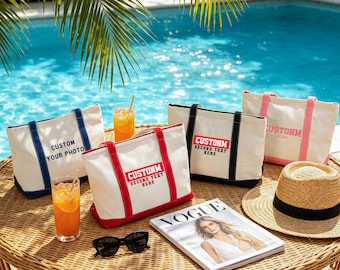 Borsa tote in tela personalizzata, borsa all'ingrosso con logo personalizzato, bomboniere, prodotto promozionale per eventi aziendali, stampa del logo del marchio