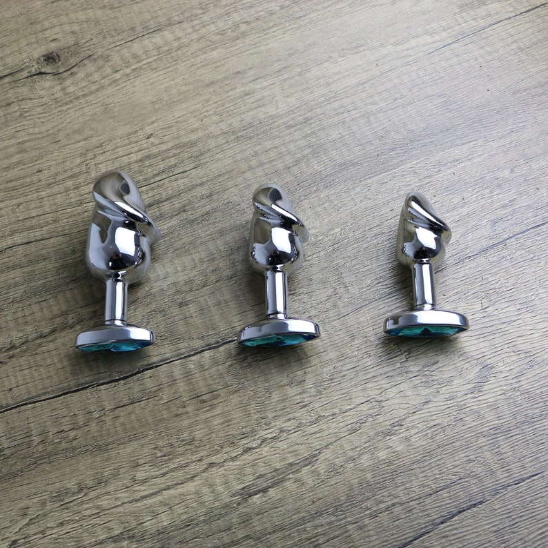 Glans-Style Metal Butt Plug 3 Size Choose Beginner's Penis image 2
