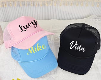 Benutzerdefinierte Baseballmütze,Trucker Hut,Benutzerdefinierte Name Hut,Mesh Trucker Hut,Baseballmütze für Frauen Männer, Geschenk für Junggesellinnenabschied,Muttertagsgeschenk