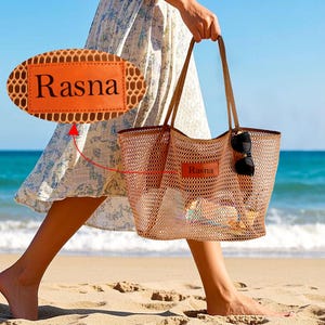 Kundenspezifische Strandtasche, ursprüngliche gewebte Tasche, Strandtasche mit Namen, Leinentaschen, Weekender-Taschen, GYM-Reisetasche für Frauen, Brautjungfern-Geschenk