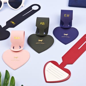 Personalized Vegan Leather Luggage Tag,Monogram Luggage Tag,Custom Wedding Luggage Tag,Suitcase Tag,Wedding Party Favors,Travel Gift For Her