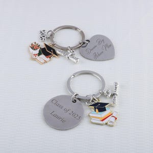 Personalized Name/Text keychain,Graduation Gift,2025 Class Keychai,  College High School Graduation,Bulk Graduation Gift for 2025
