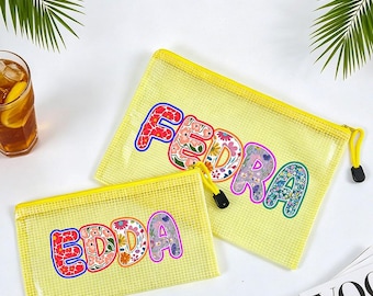 Borsa da spiaggia impermeabile personalizzata, nome personalizzato, borsa da piscina estiva, festa estiva, regalo per donna, custodia da piscina impermeabile, si accettano personalizzazioni con logo.