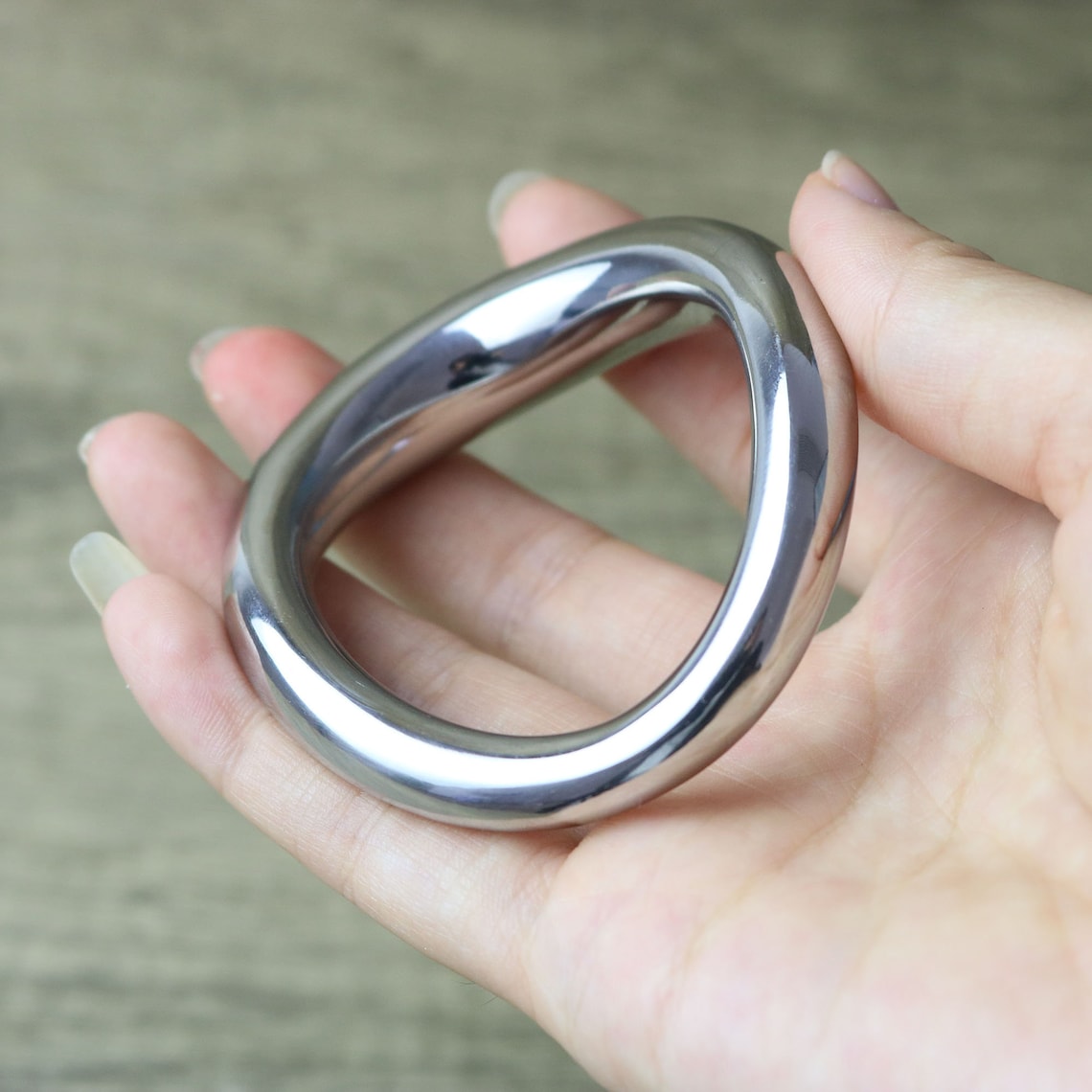 Curved Steel Cock Ring Etsy