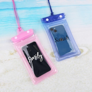 Waterdicht telefoonhoesje voor personalisatie, universeel waterdicht telefoonzakje van pvc, droog, transparant, drijvend hoesje voor buitenzwemmen en strand