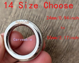 Heavy Cock Ring,Thicker Penis Ring,Weight Stainless Steel Dick  Ring,Customizable,Made to order