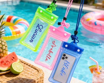 Waterdicht telefoonhoesje voor personalisatie, universeel waterdicht telefoonzakje van pvc, droog, transparant, drijvend hoesje voor buitenzwemmen en strand