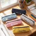 Personalized Pencil Boxes,Monogram Travel bag, Pencil Zipper Pouch,Back to School product logo