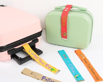 Personalized Luggage Tag,Custom Luggage Strap With Name,Travel Accessories,Travel Gifts,Girl&#39;s Trip,Honeymoon Trip,Accepting Logo Custom