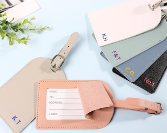 Personalized leather luggage tag,Personalized travel gift,Party Favors,Custom Monogram Luggage tags,Groomsmen gift,Leather accessories