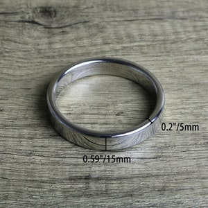 Stainless Steel Cock Ring,Penis Ring,Dick Ring,Cockring for Men, Engraving,Made to Order,Customized image 5