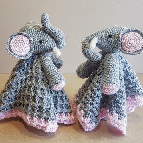 elephant lovey blanket