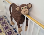 3in1 Jungle Monkey Folding Baby Blanket Crochet Pattern | Stroller Pram Toy Security Blanket Lovey Baby Shower Gift For Boy Girl Play Mat