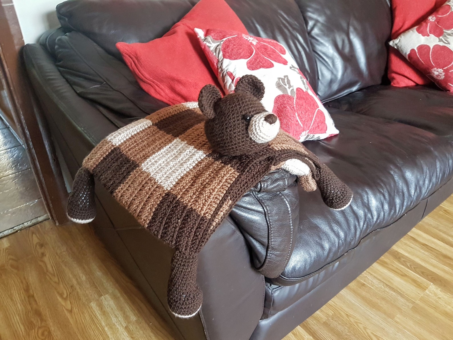 3 in 1 Woodland Bear Folding Baby Blanket Toy Baby Pram Etsy UK