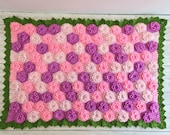 Summer Garden Flower Baby Blanket Lapghan Crochet Pattern | Hexagon Blanket Baby Shower Gift Easy Flower Blanket Afghan Christmas Birthday