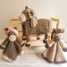 Horse Baby Blanket & 2 Horse Loveys Baby Shower Set CROCHET PATTERNS | Multipurpose Baby Blanket Toy Play Mat Cot Blanket Security Blanket 