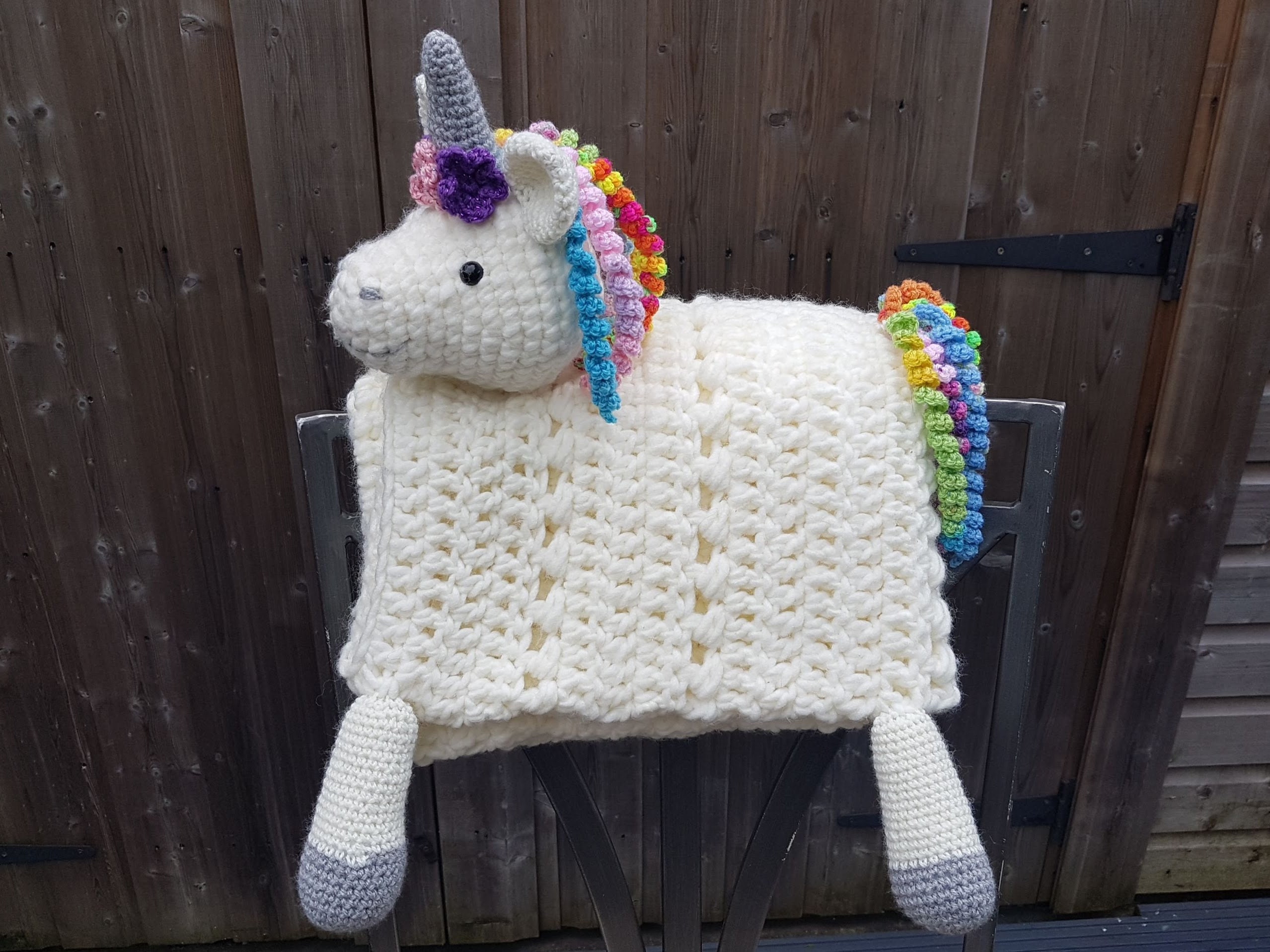 unicorn cuddle blanket