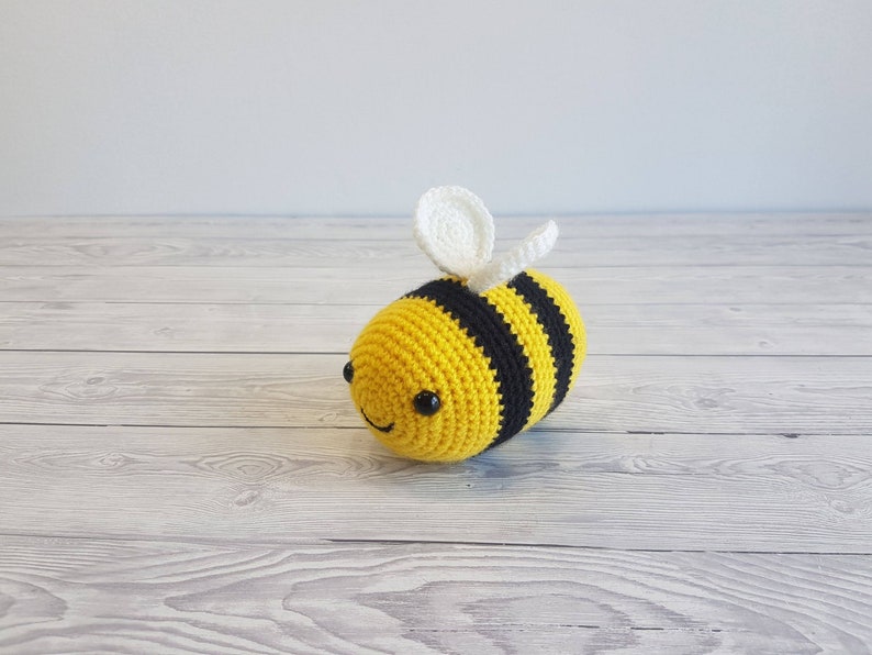 TikTok Bee Crochet Pattern In 3 Sizes Giant Bee Pattern Bumblebee Baby Bee Crochet Baby Shower Gift Amigurumi Bee Toy Christmas Gift image 7