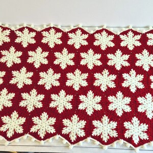 Christmas Snowflake Baby Blanket Lapghan Crochet Pattern Hexagon Blanket Baby Shower Gift Easy Snowflake Blanket Star Xmas Afghan Birthday image 10