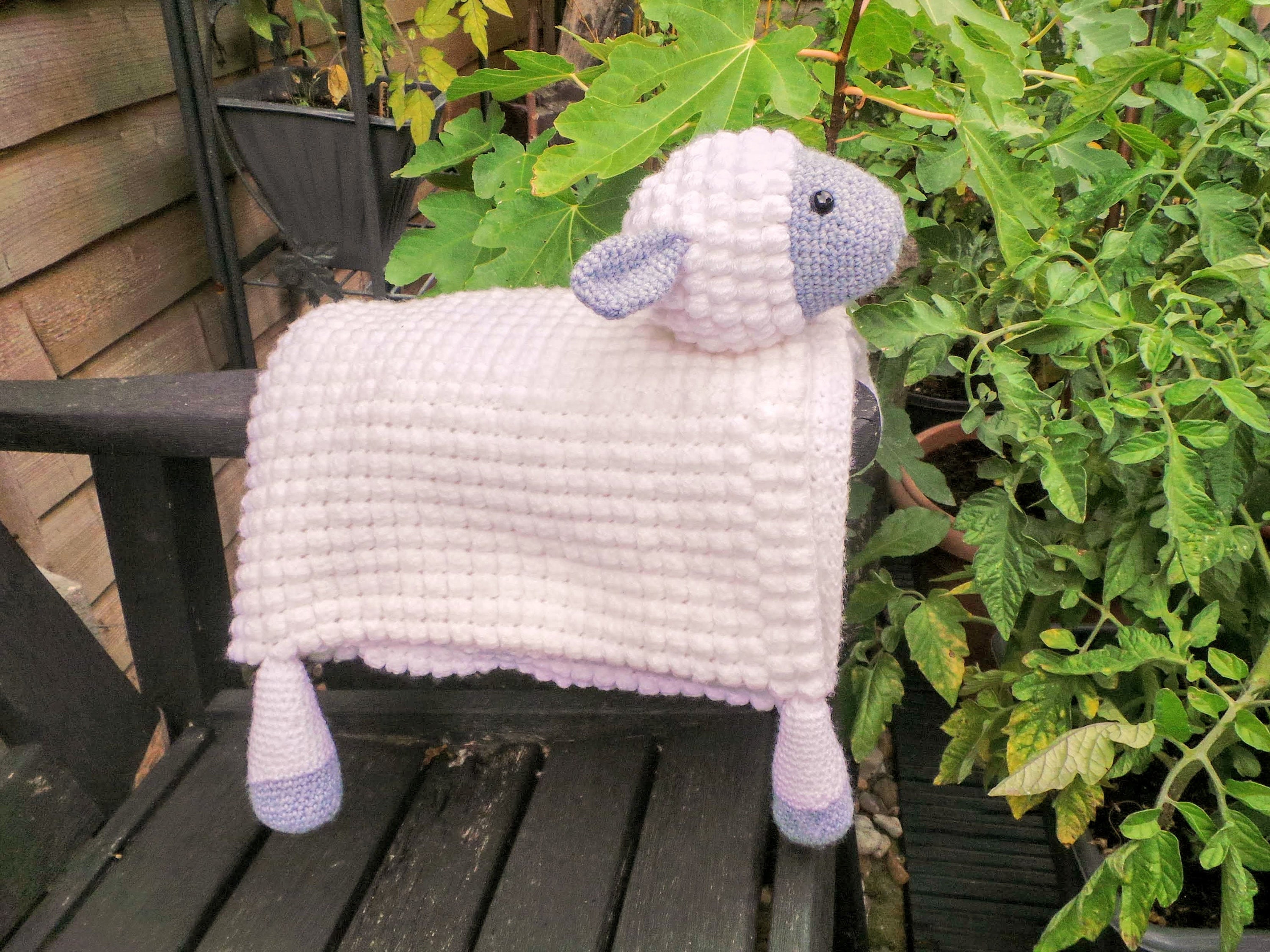 Sheep Baby Blanket & Lamb Lovey Baby Shower Set CROCHET Etsy UK