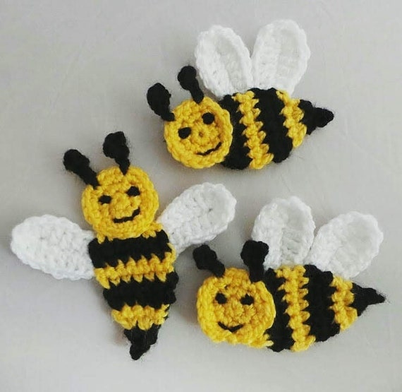Bee Happy Honeycomb Baby Blanket Lapghan Crochet Pattern Bumblebee