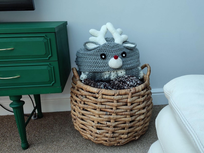 2in1 Hooded Reindeer Blanket Crochet Pattern Kids Adults Etsy UK