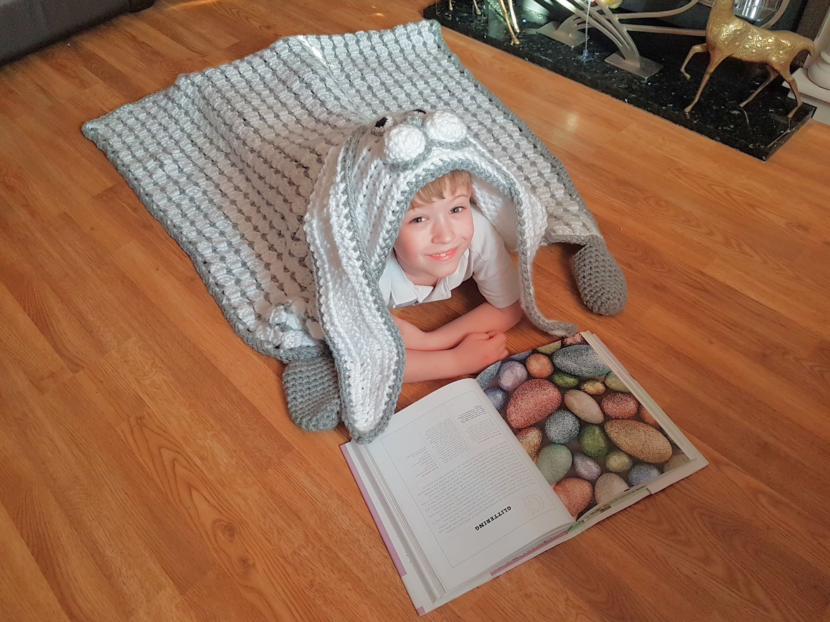 2 in 1 Hooded Woodland Bunny Rabbit Blanket in Adult and Child Etsy