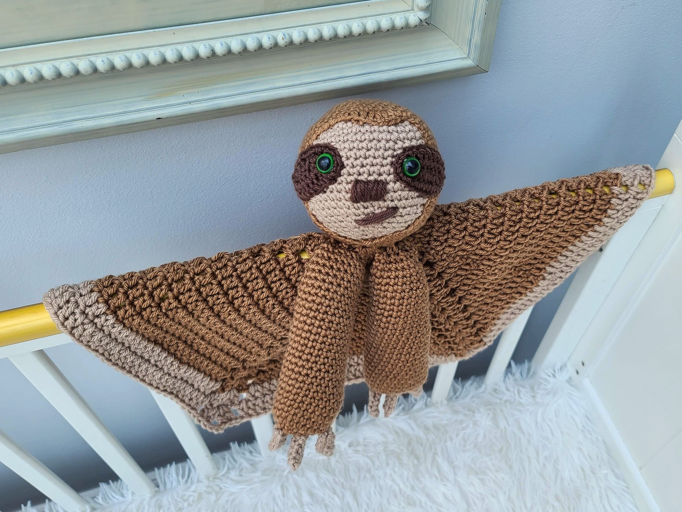 Sloth Baby Blanket & Lovey Baby Shower Set CROCHET PATTERN | Jungle ...