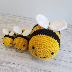 TikTok Bee Crochet Pattern In 3 Sizes Giant Bee Pattern Bumblebee Baby Bee Crochet Baby Shower Gift Amigurumi Bee Toy Christmas Gift image 9