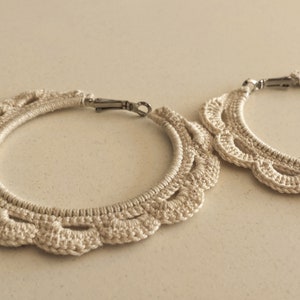 Quick & Easy Crochet Festival Hoop Earrings Pattern Crochet Jewellery image 3