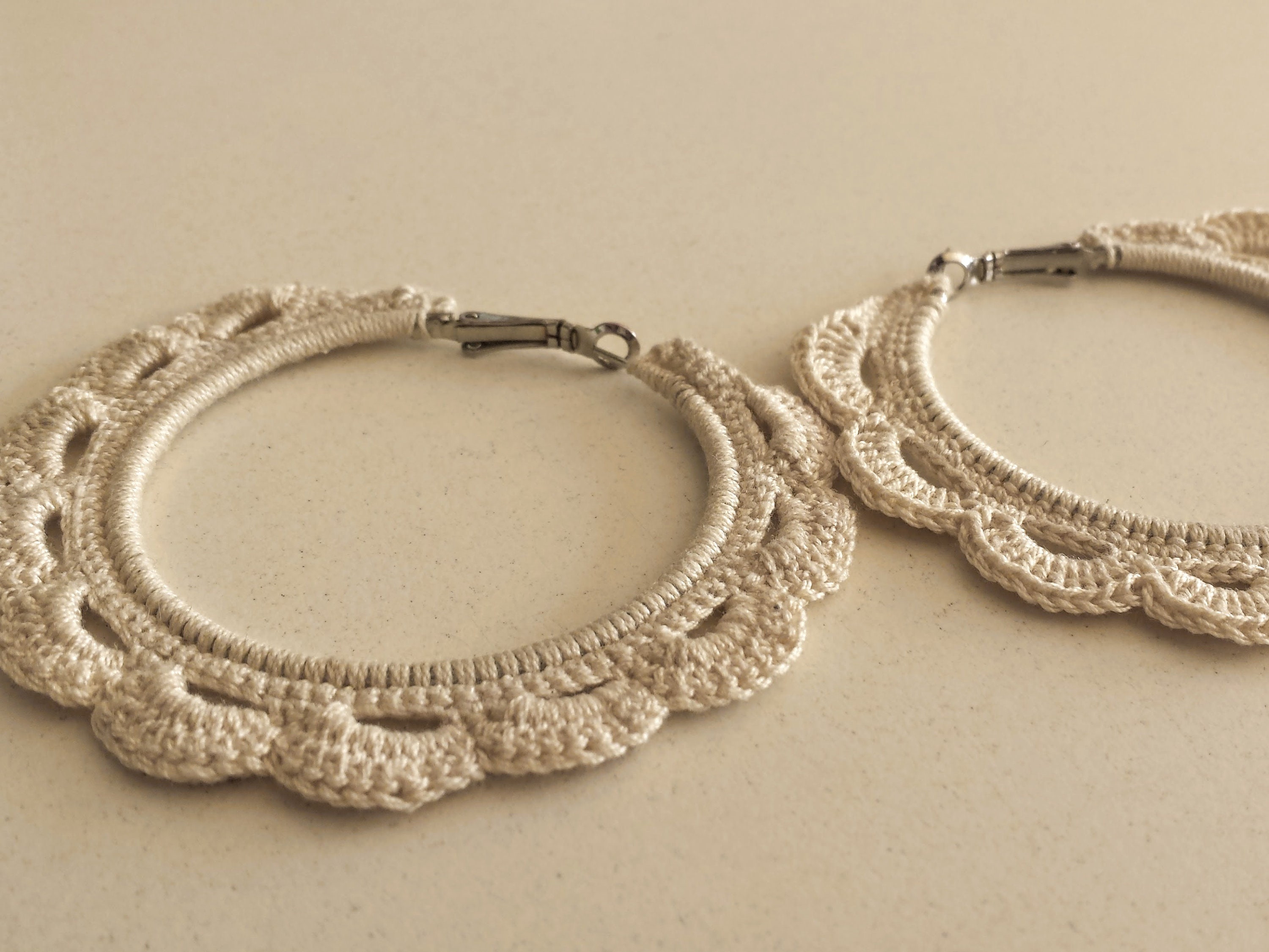 Quick & Easy Crochet Festival Hoop Earrings Pattern Crochet Etsy UK