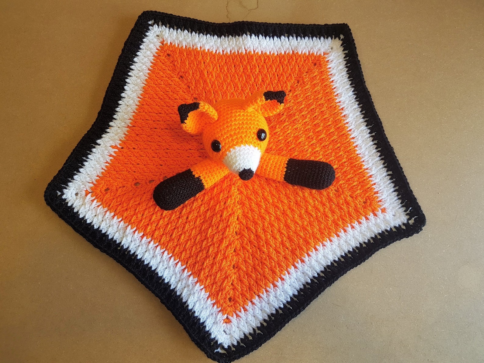 Fox Baby Blanket & Fox Lovey Baby Shower Set CROCHET PATTERN Etsy UK