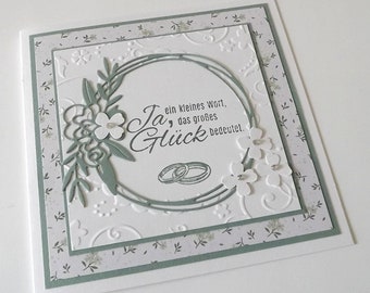 Glückwunschkarte Hochzeit