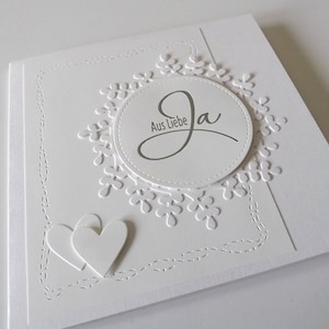 Karte zur Hochzeit - Glückwunschkarte Hochzeitskarte
