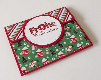 Geldgeschenkverpackung Weihnachten Scheckkarte