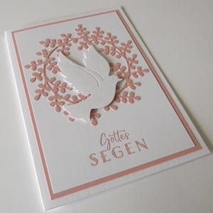 Karte zur Taufe Mädchen  Glückwunschkarte