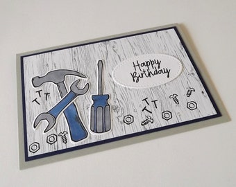 Birthday card tools man