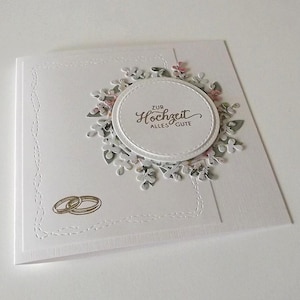 Karte zur Hochzeit - Glückwunschkarte Hochzeitskarte gold