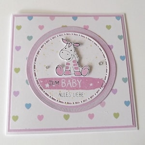 Babykarte  Geburt Mädchen
